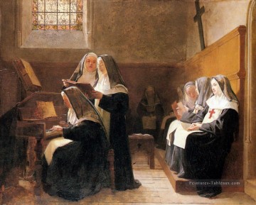  pittore Peintre - Le choeur du couvent académique peintre Jehan Georges Vibert